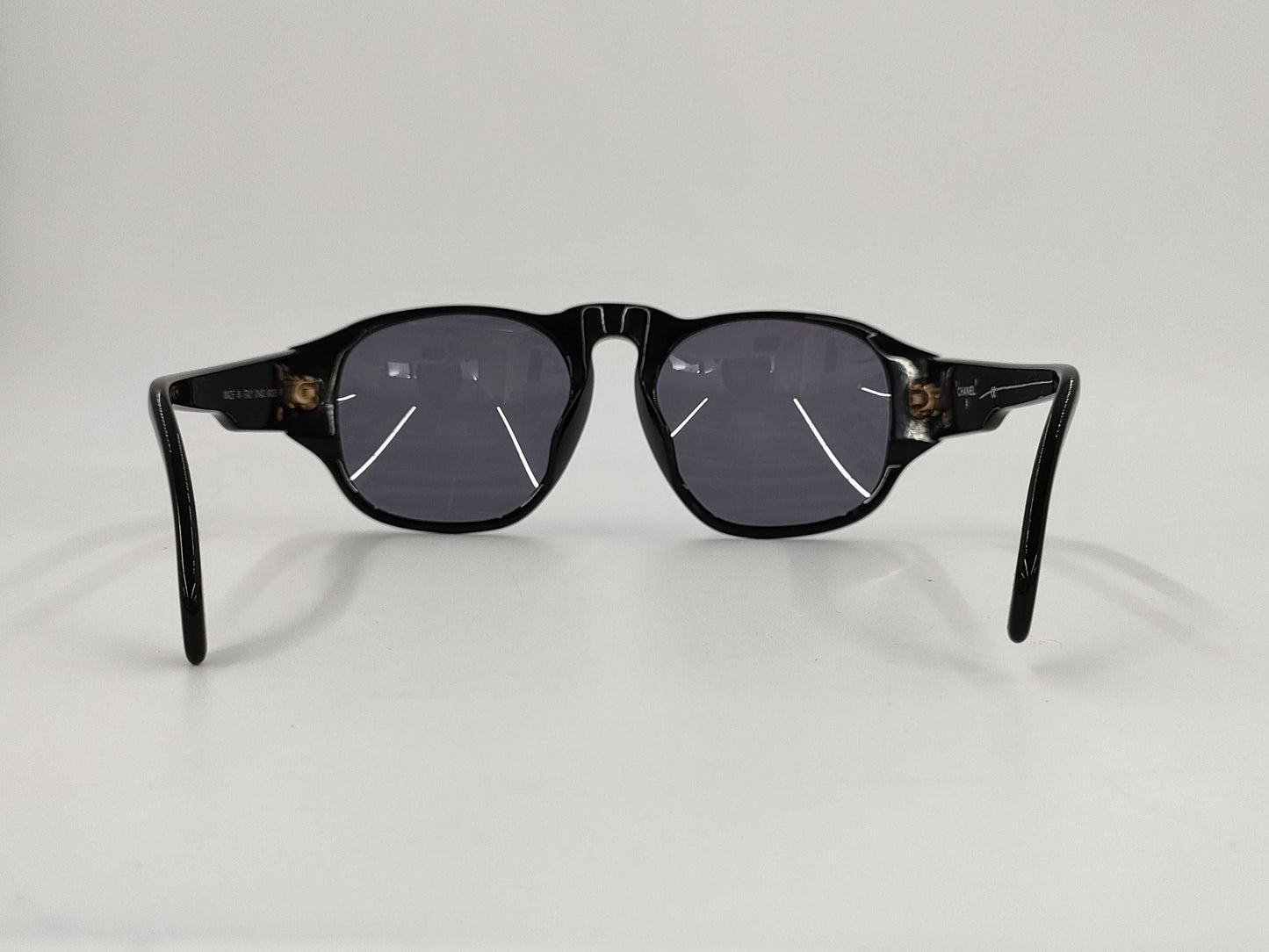 CHANEL Coco Mark Gold Hardware Black 01452 94305 Case and Box Included Sunglasses/Eyeglasses