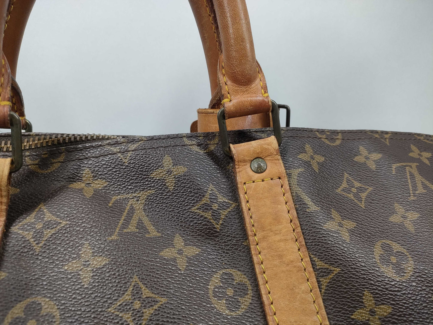 LOUIS VUITTON Monogram M41424 Keepall 55 Boston Bag