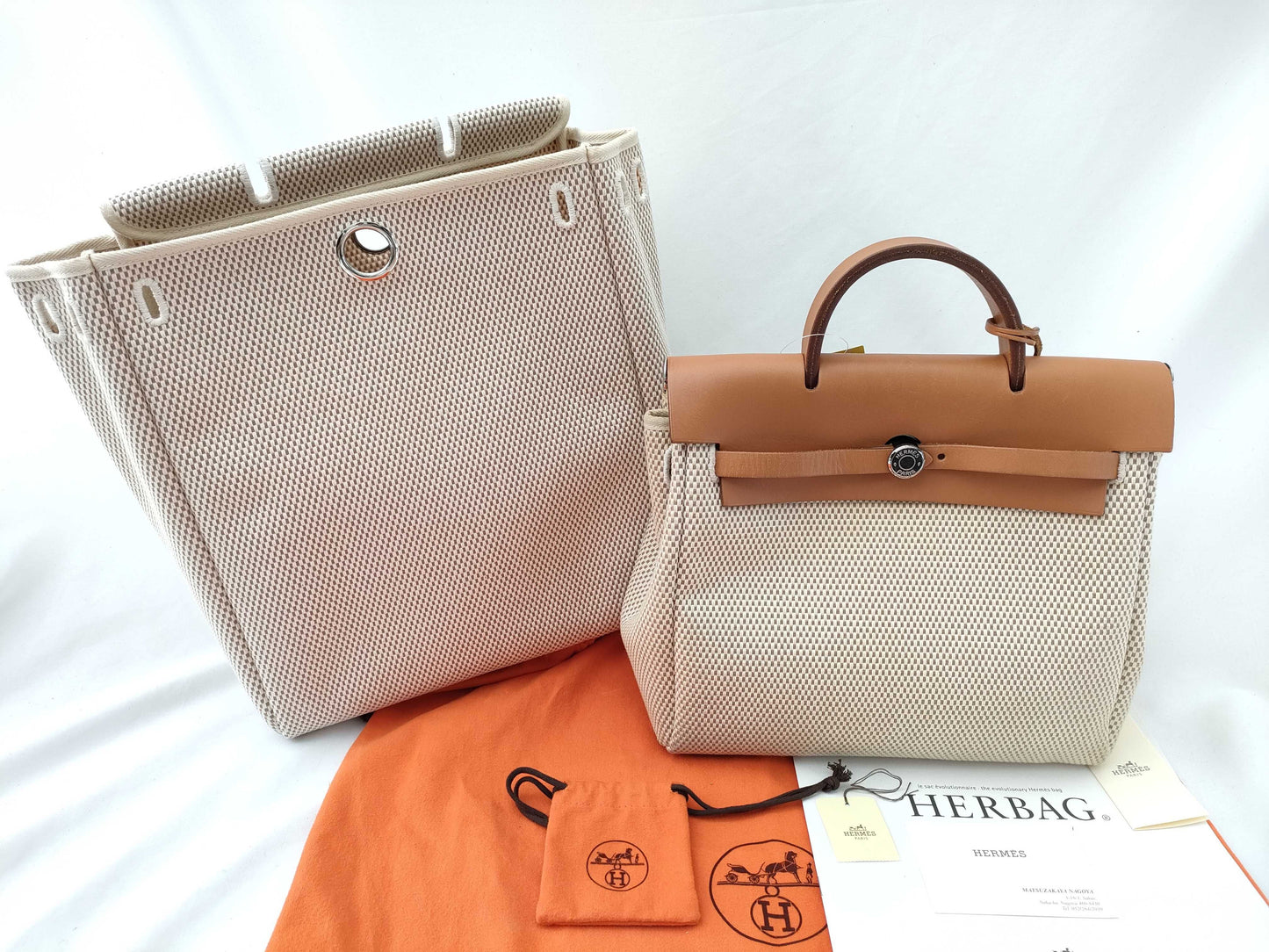HERMES □H Airbag with interchangeable straps Backpack
