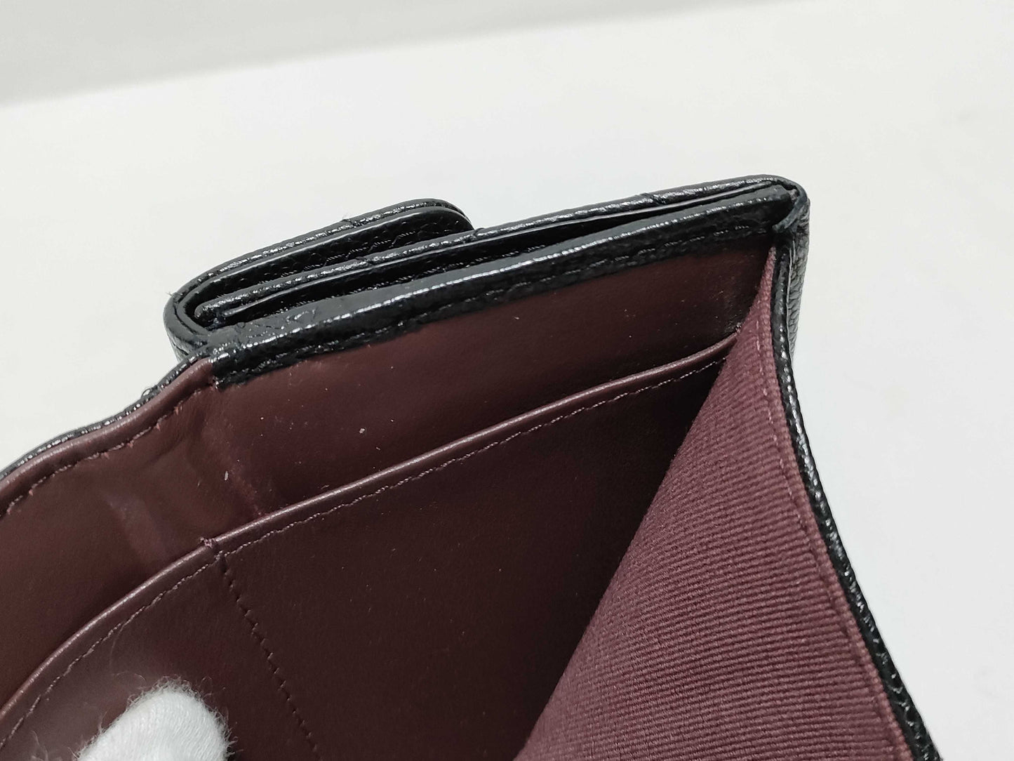 CHANEL Seal, Random Number, Caviar Skin, AP0230, Matelasse Compact Wallet