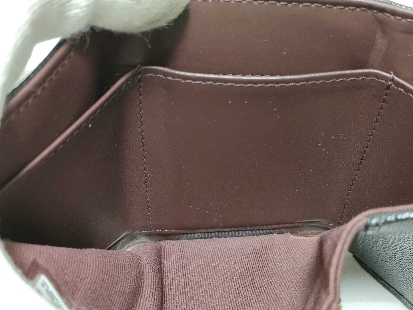 CHANEL Seal, Random Number, Caviar Skin, AP0230, Matelasse Compact Wallet