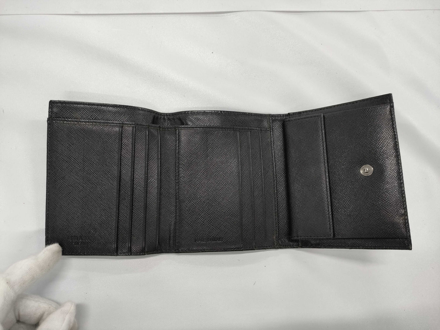 PRADA Nylon Bamboo Handbag/Tri-fold Wallet