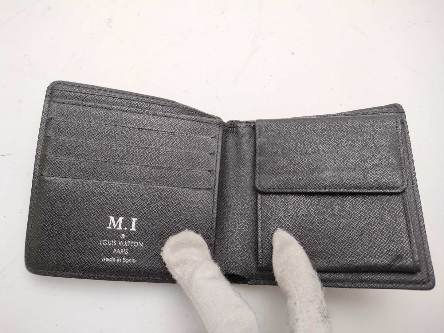 LOUIS VUITTON Damier Damier Graphite/Epi Wallet/Key Case, 3-Piece Set