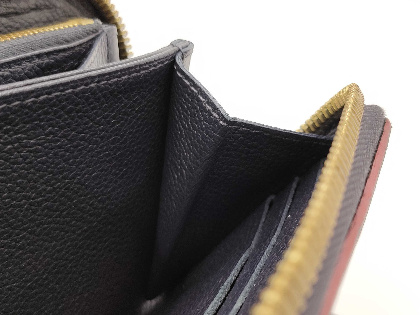 LOUIS VUITTON Monogram Empreinte/Round Wallet