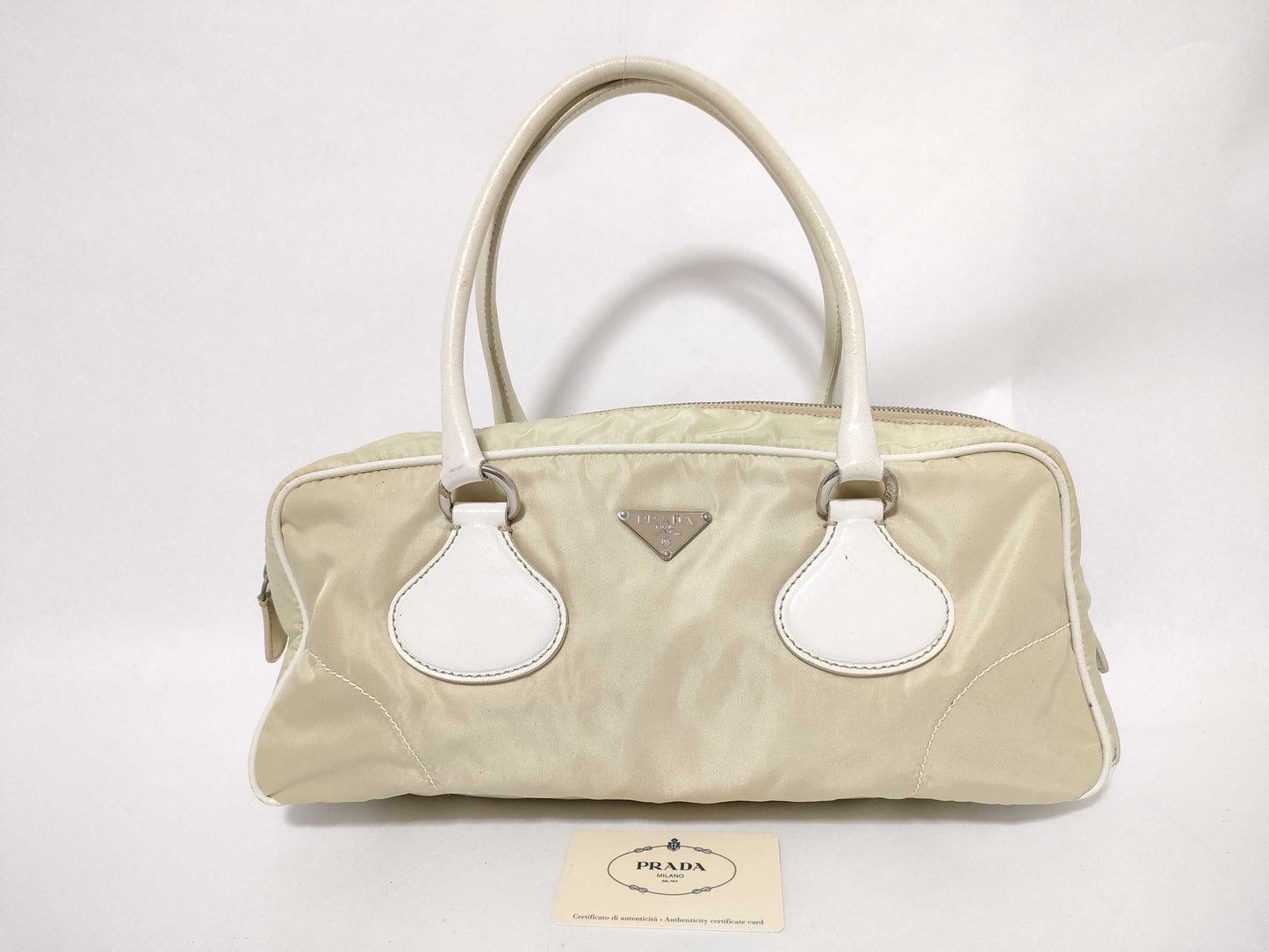 PRADA Nylon Mini Boston Bag