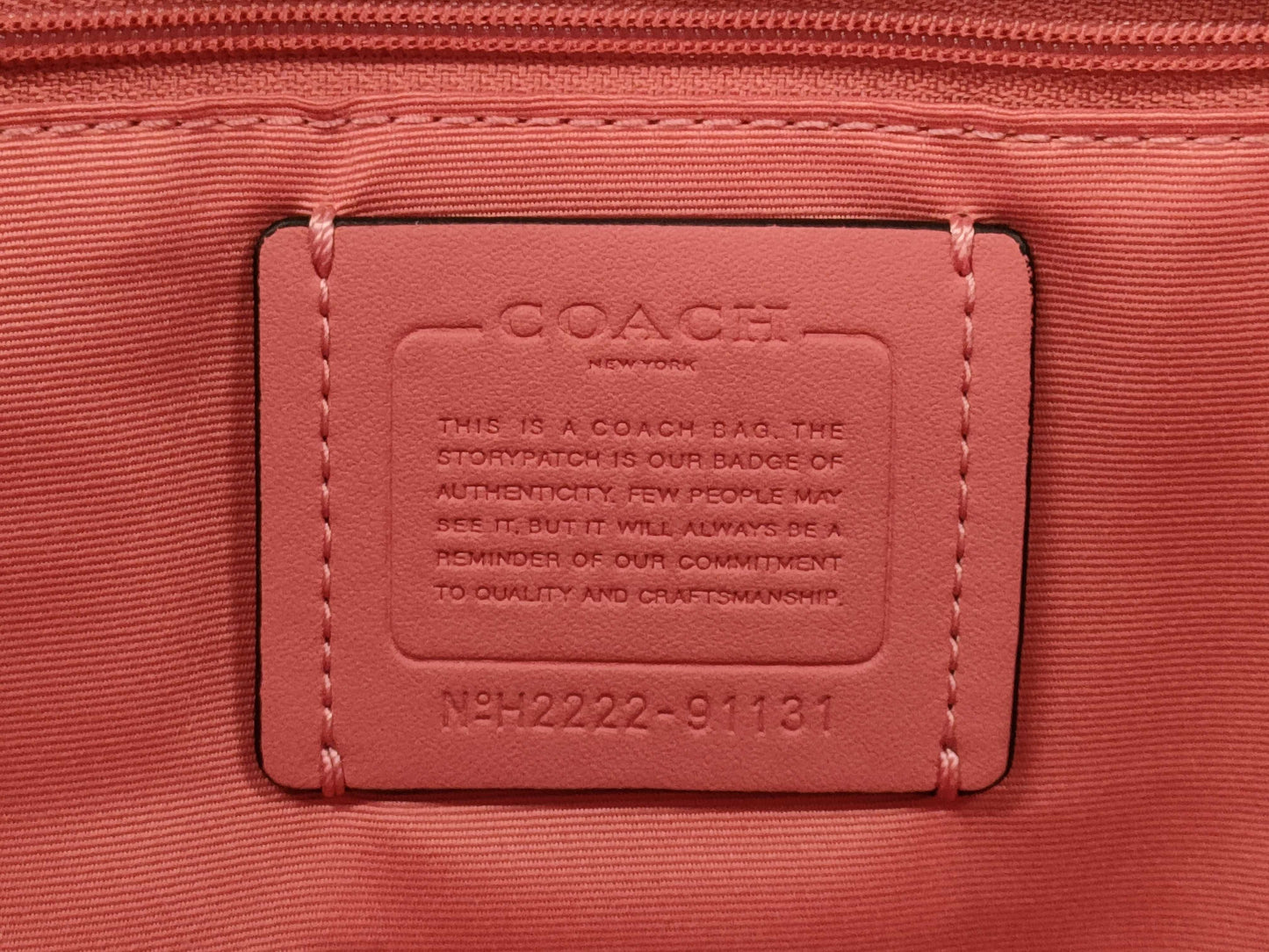 COACH 57523 Leather Pink Handbag / 91131 Denim Tote Bag