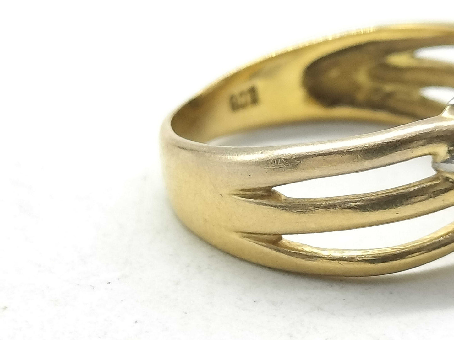D0.08ct K18/Pt900 3.0g Ring
