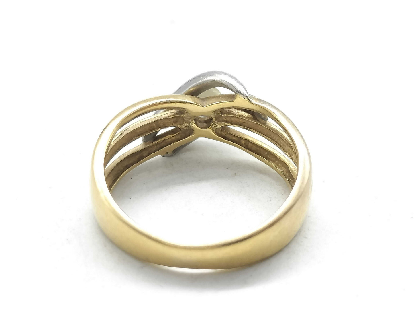 D0.08ct K18/Pt900 3.0g Ring