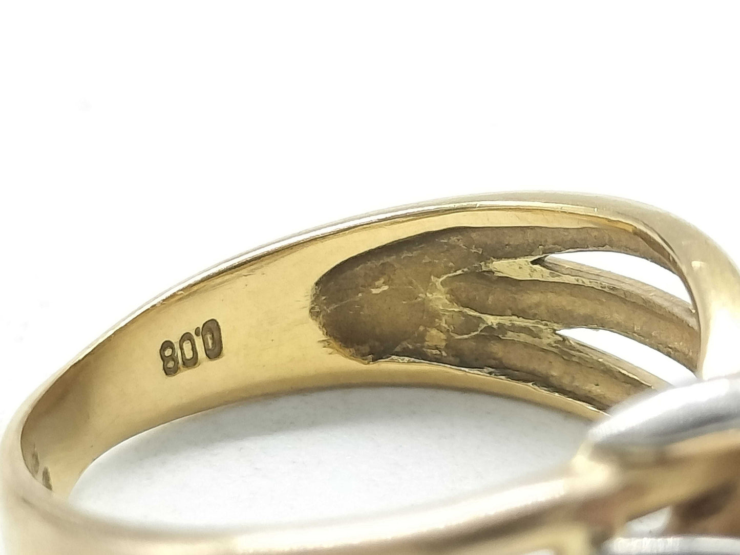 D0.08ct K18/Pt900 3.0g Ring