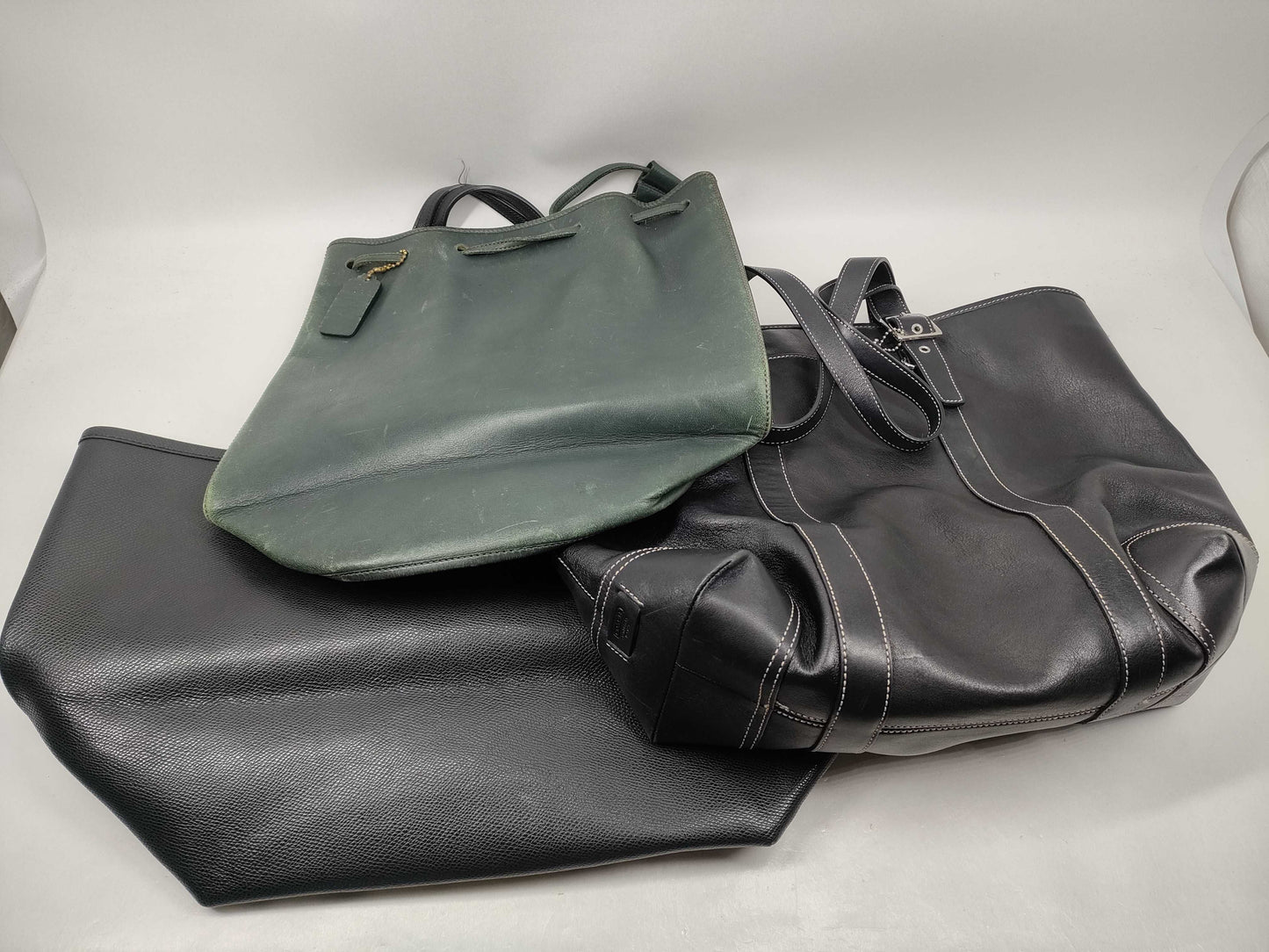 COACH 3-piece leather bag tote bag