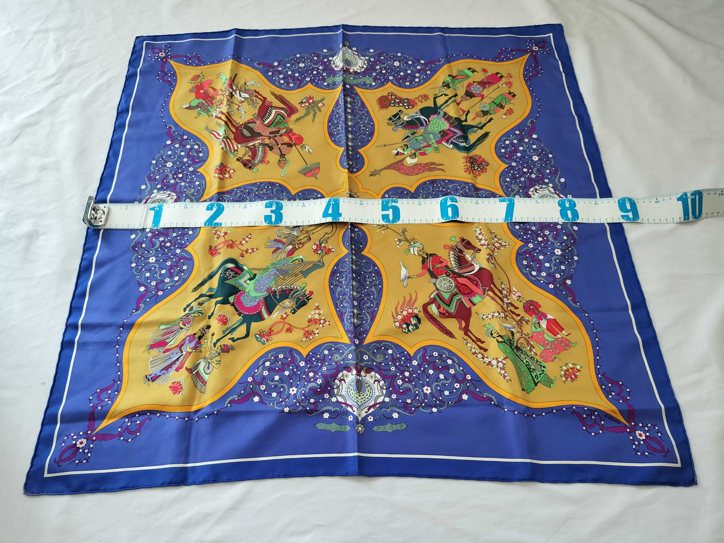HERMES Carré 90 Persian Poetry Scarf