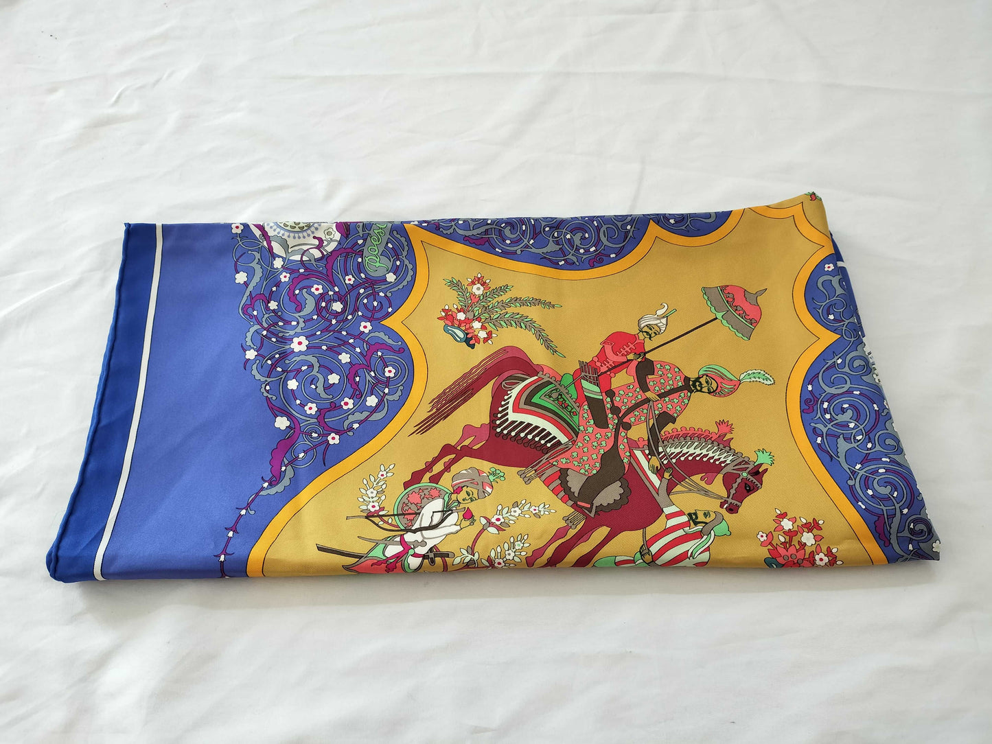 HERMES Carré 90 Persian Poetry Scarf