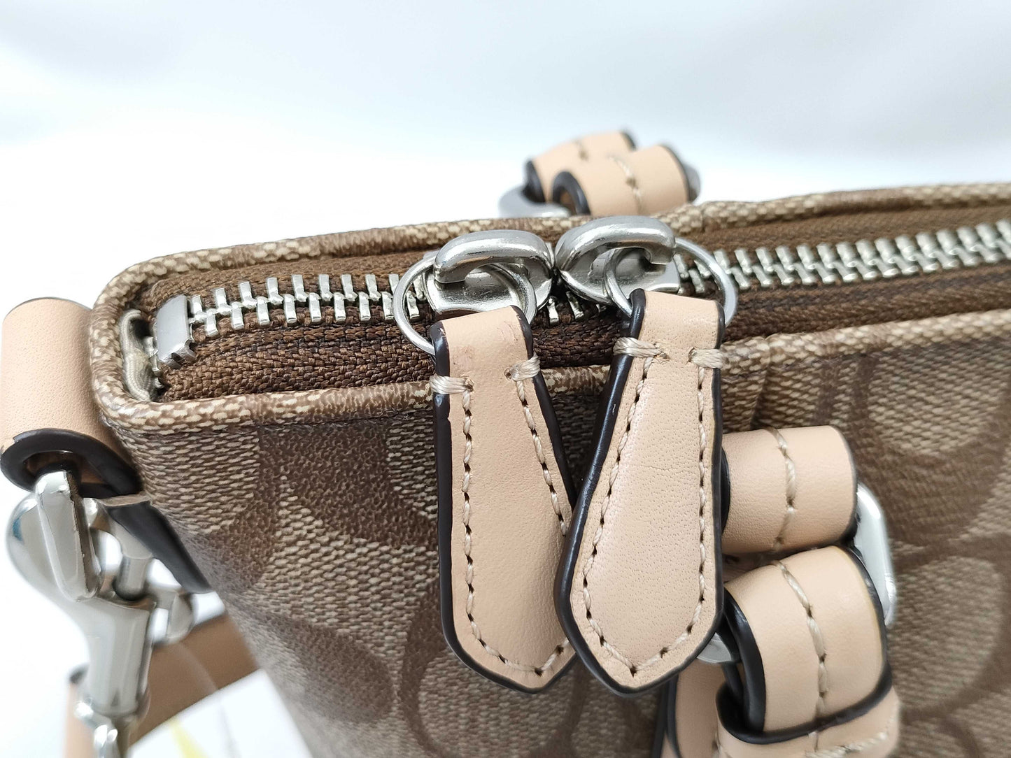 COACH Signature Leather 2-Way Handbag