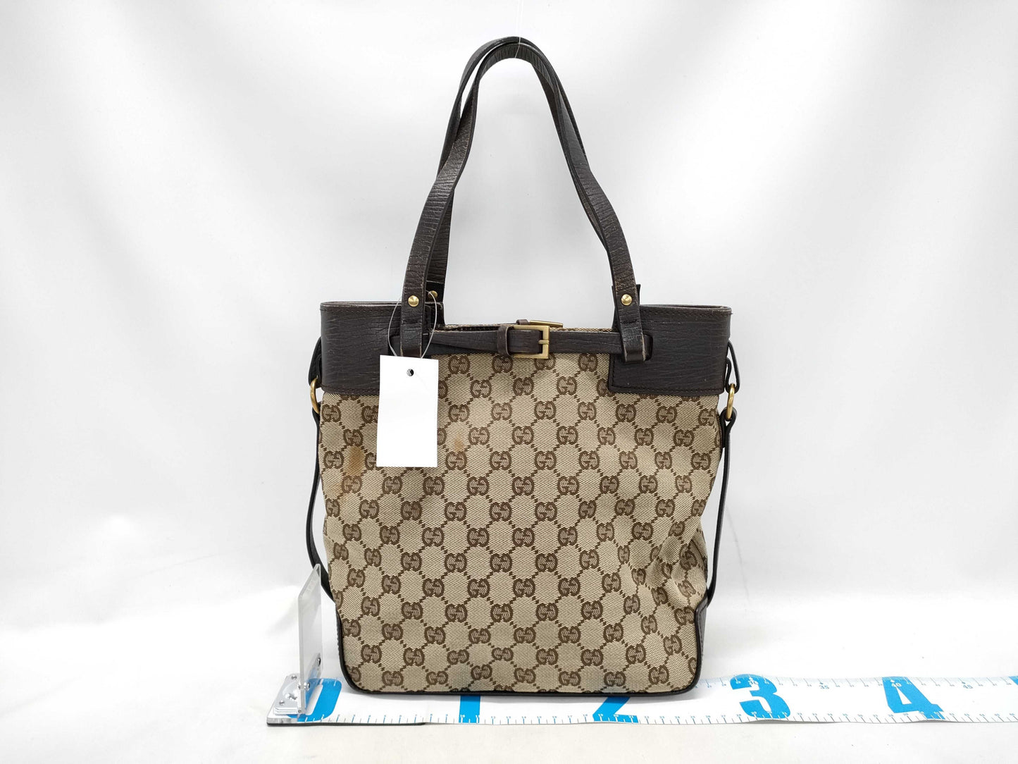 GUCCI GG Canvas Hand Tote Bag 107757