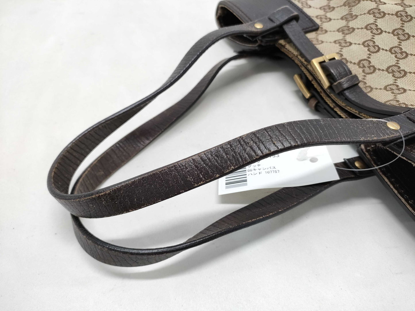 GUCCI GG Canvas Hand Tote Bag 107757