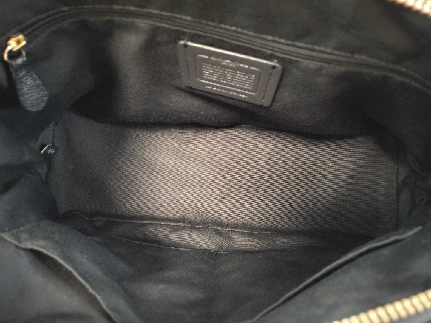 COACH 2-way black handbag