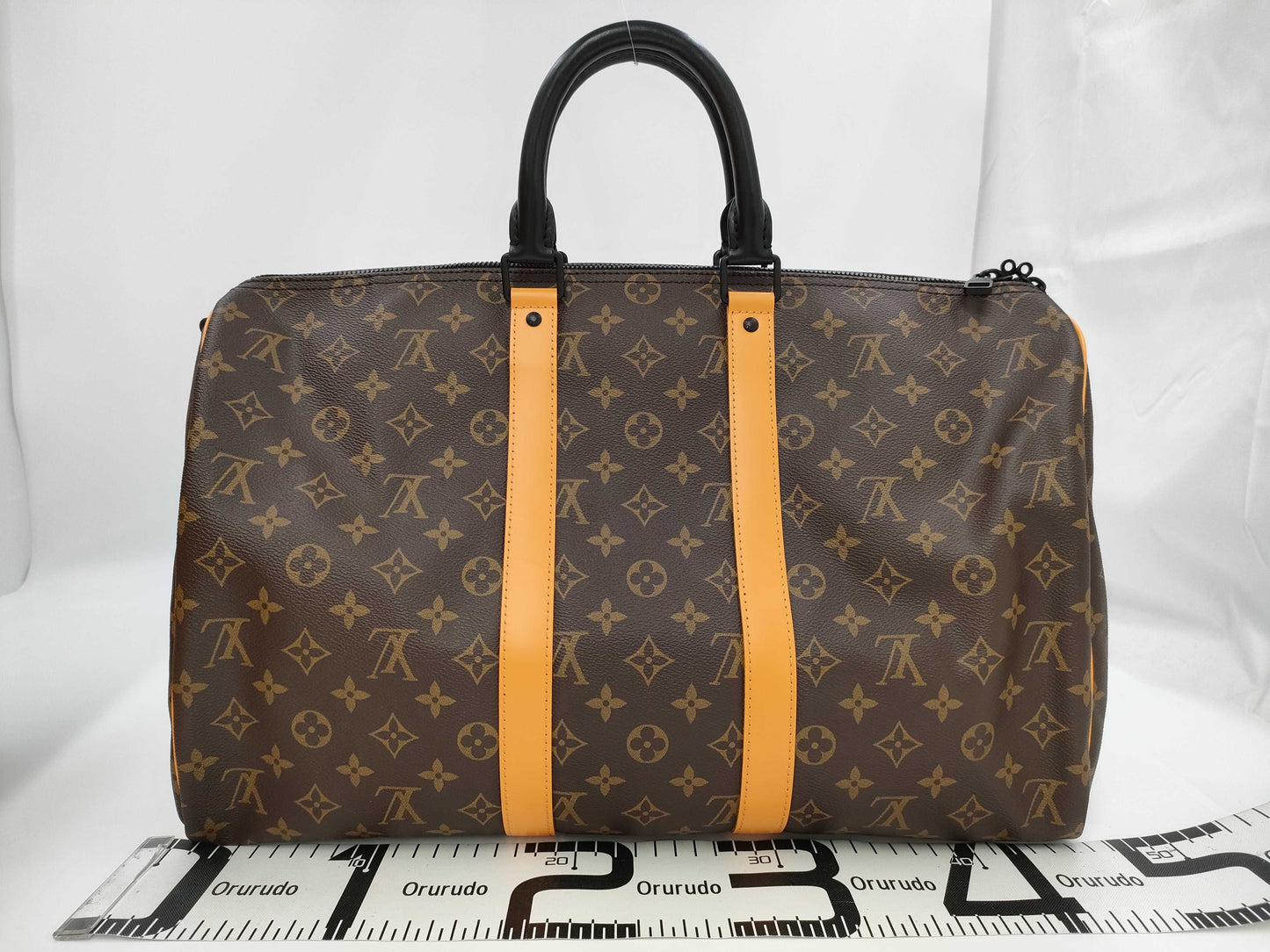 LOUIS VUITTON Monogram Keepall Bandouliere 50 Macassar Bag