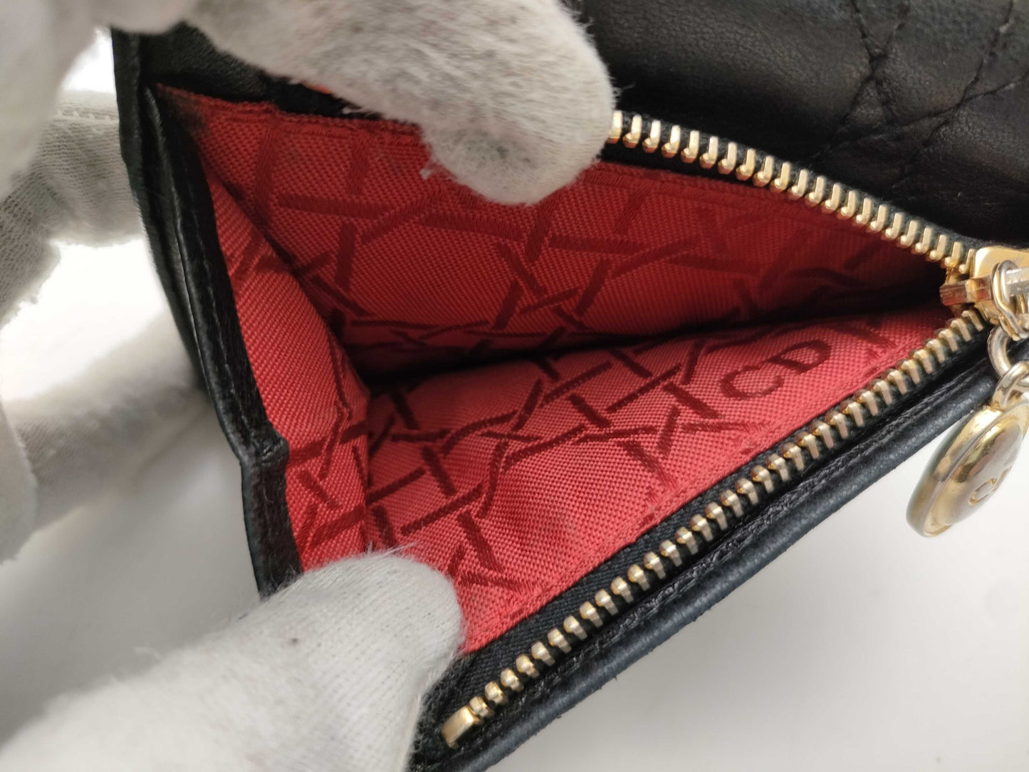 Dior Cannage Compact Wallet
