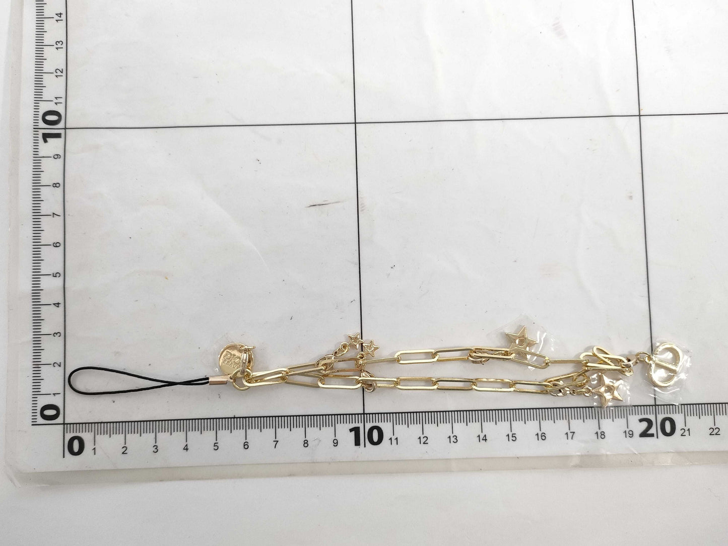 Dior Logo Star Bracelet Gold Strap