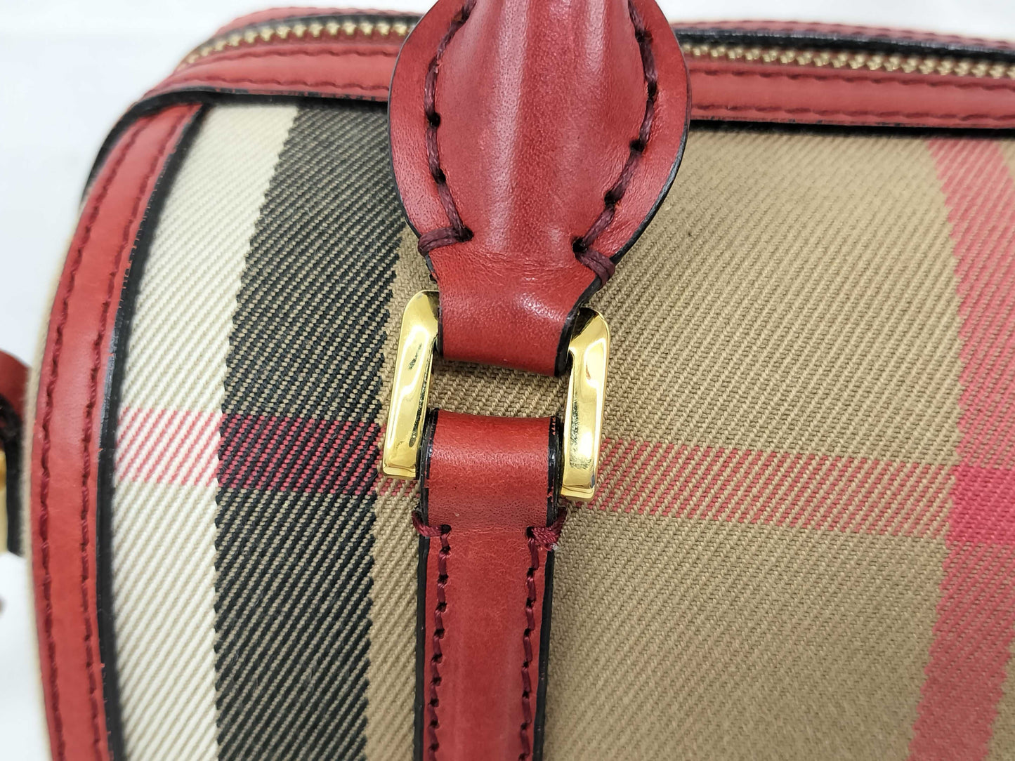 BURBERRY Nova Check 2-Way Mini Boston Bag, Christopher Bailey Period Handbag