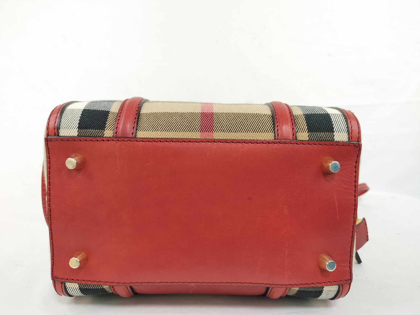 BURBERRY Nova Check 2-Way Mini Boston Bag, Christopher Bailey Period Handbag