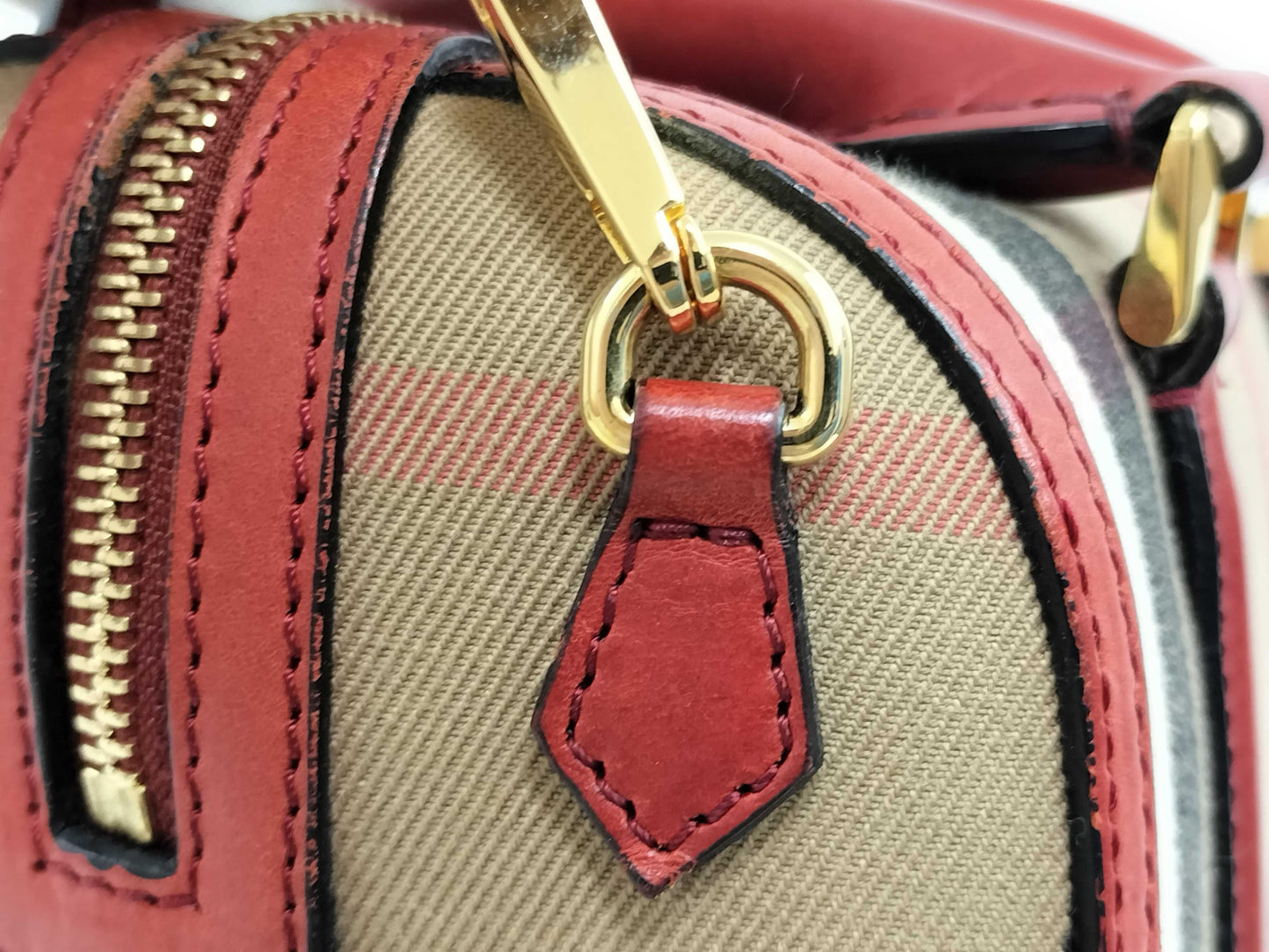 BURBERRY Nova Check 2-Way Mini Boston Bag, Christopher Bailey Period Handbag