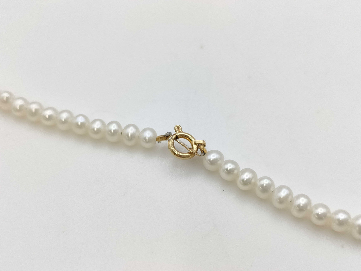 Pearl diameter: approx. 3.3mm, Akoya pearl diameter: approx. 7.0mm, K18/METAL, 7.8g, Necklace