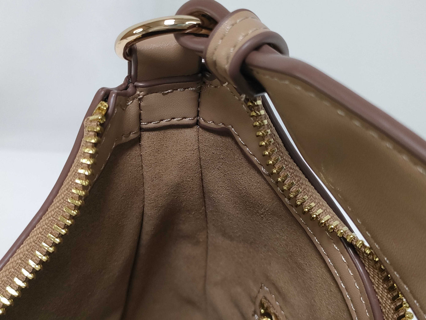 Stella McCartney Leather 2-Way Brown Shoulder Bag