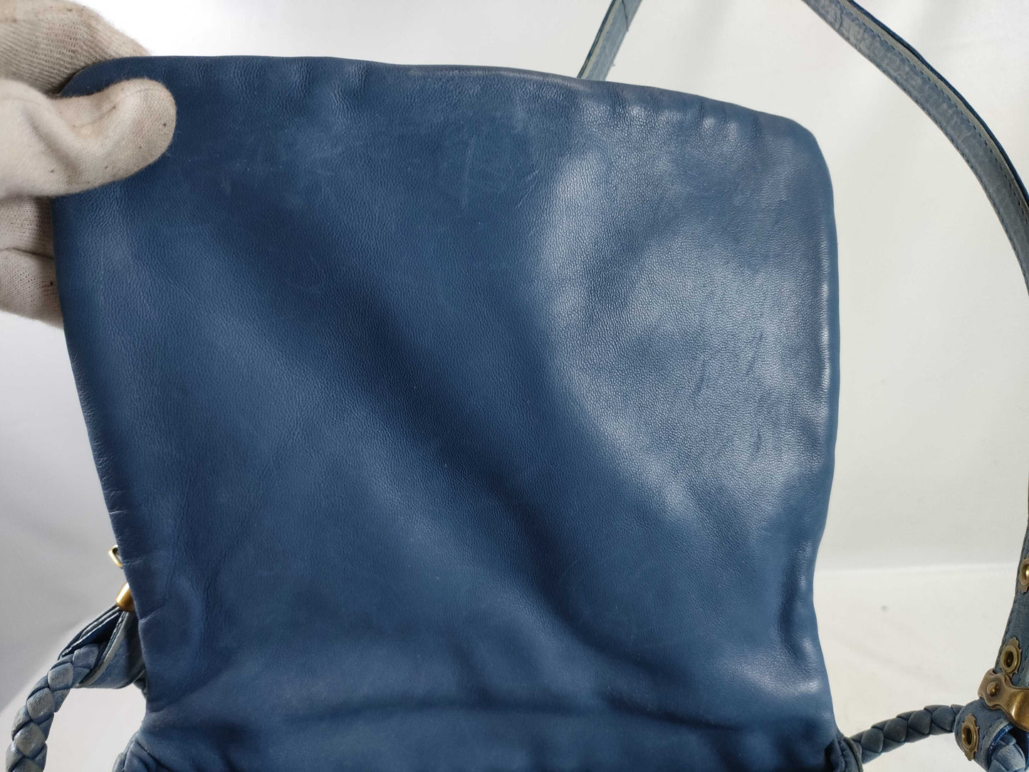 BOTTEGA VENETA Intrecciato Flap/One-Shoulder Shoulder Bag