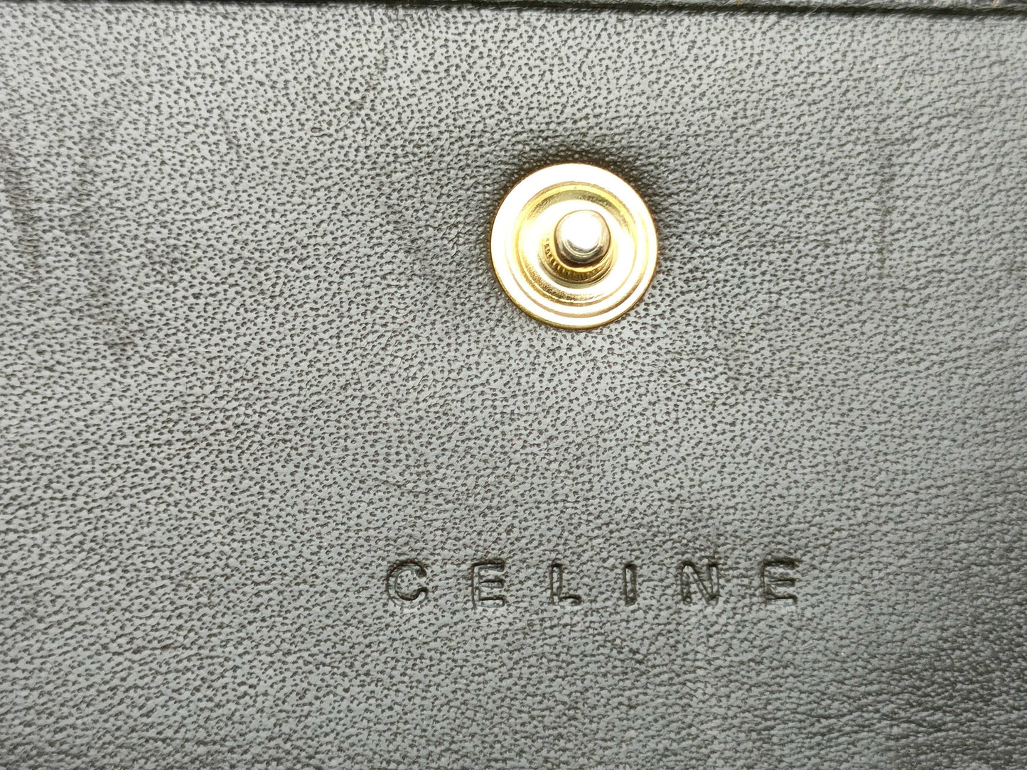 CELINE Long Wallet Suede Brown Wallet