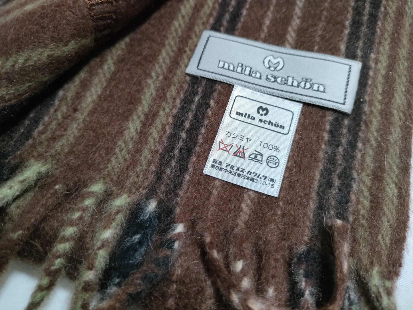 CELINE Macadam hardware pattern / Mila Schon 100% cashmere unused scarf / Givenchy scarf etc.