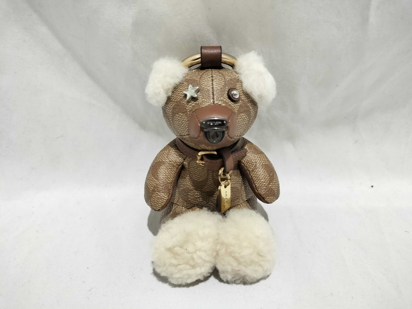 COACH Signature Bear Charm