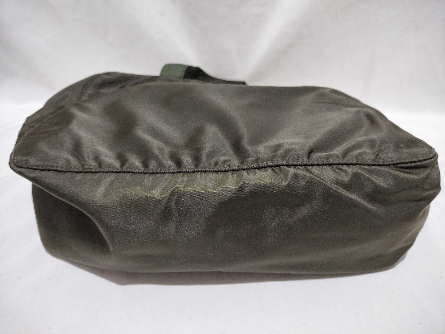 PRADA Nylon Mini Boston Bag, Khaki Handbag