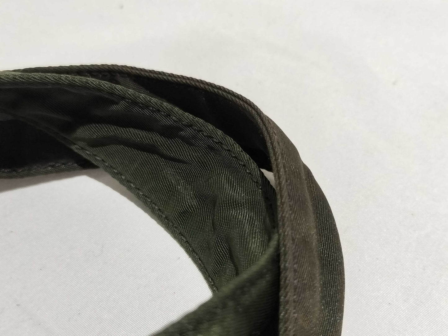 PRADA Nylon Mini Boston Bag, Khaki Handbag