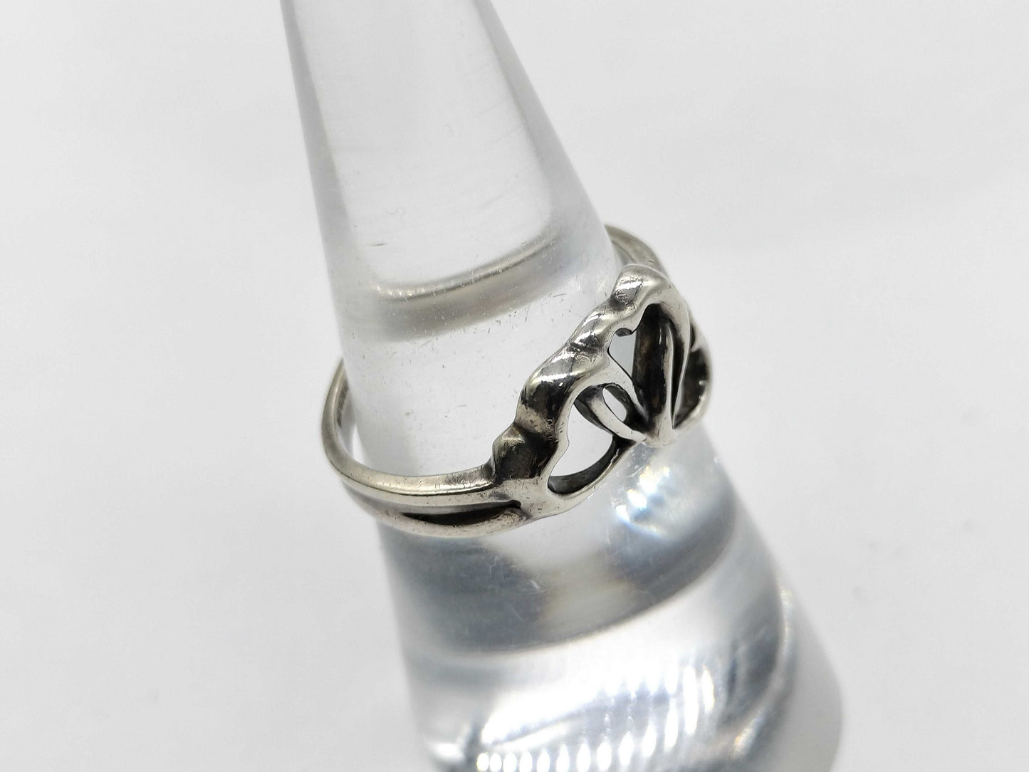 Tiffany & Co. Triple Heart Ring, Sterling Silver, 3.0g