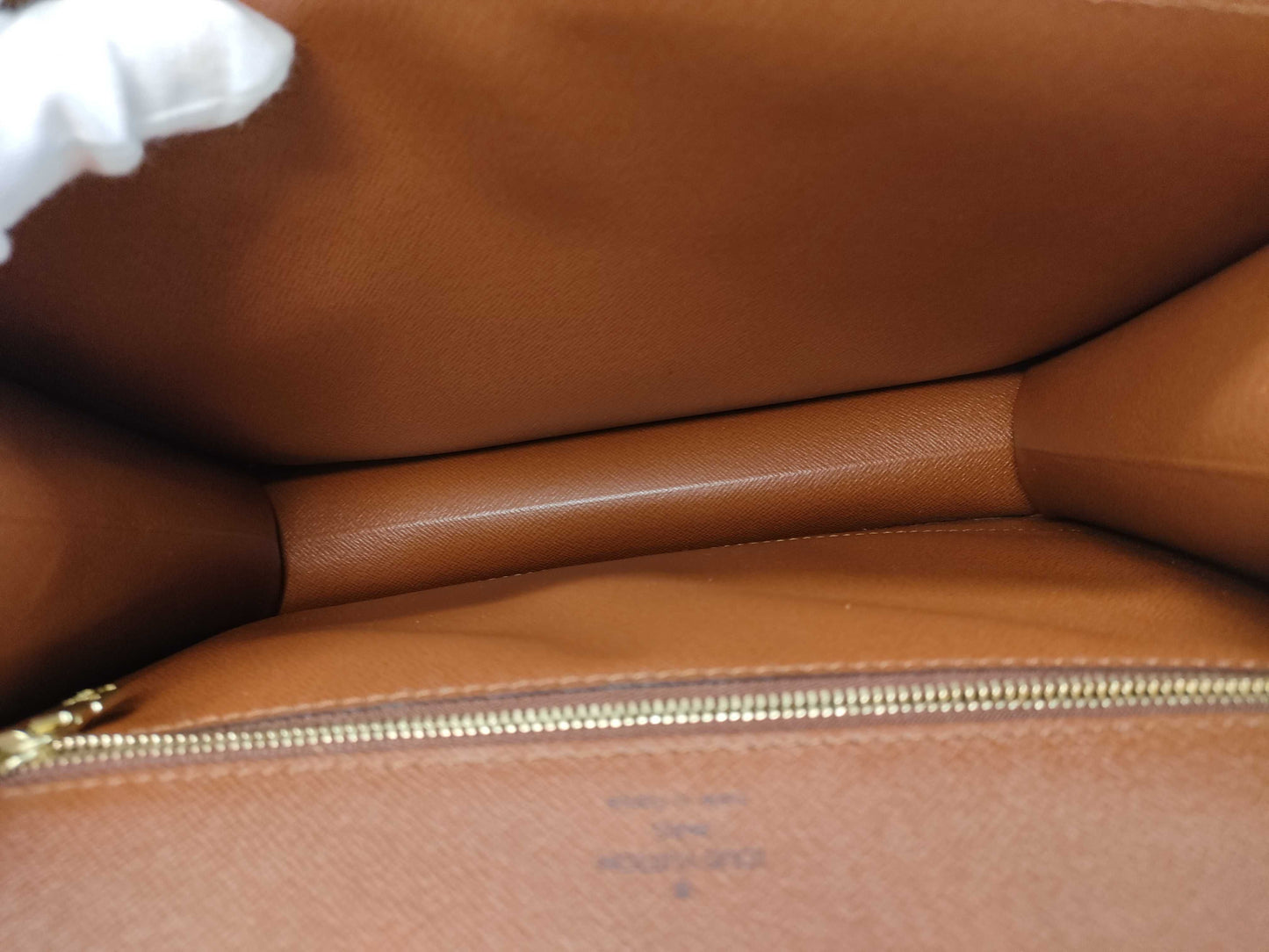 LOUIS VUITTON Monogram Porte-Document Bandouliere Handbag with Deteriorated Pockets