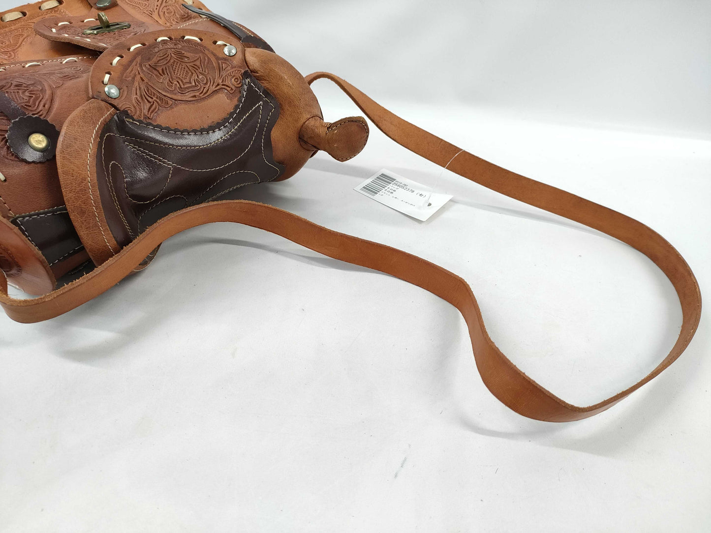 Mexican Leather Carving Shoulder Bag