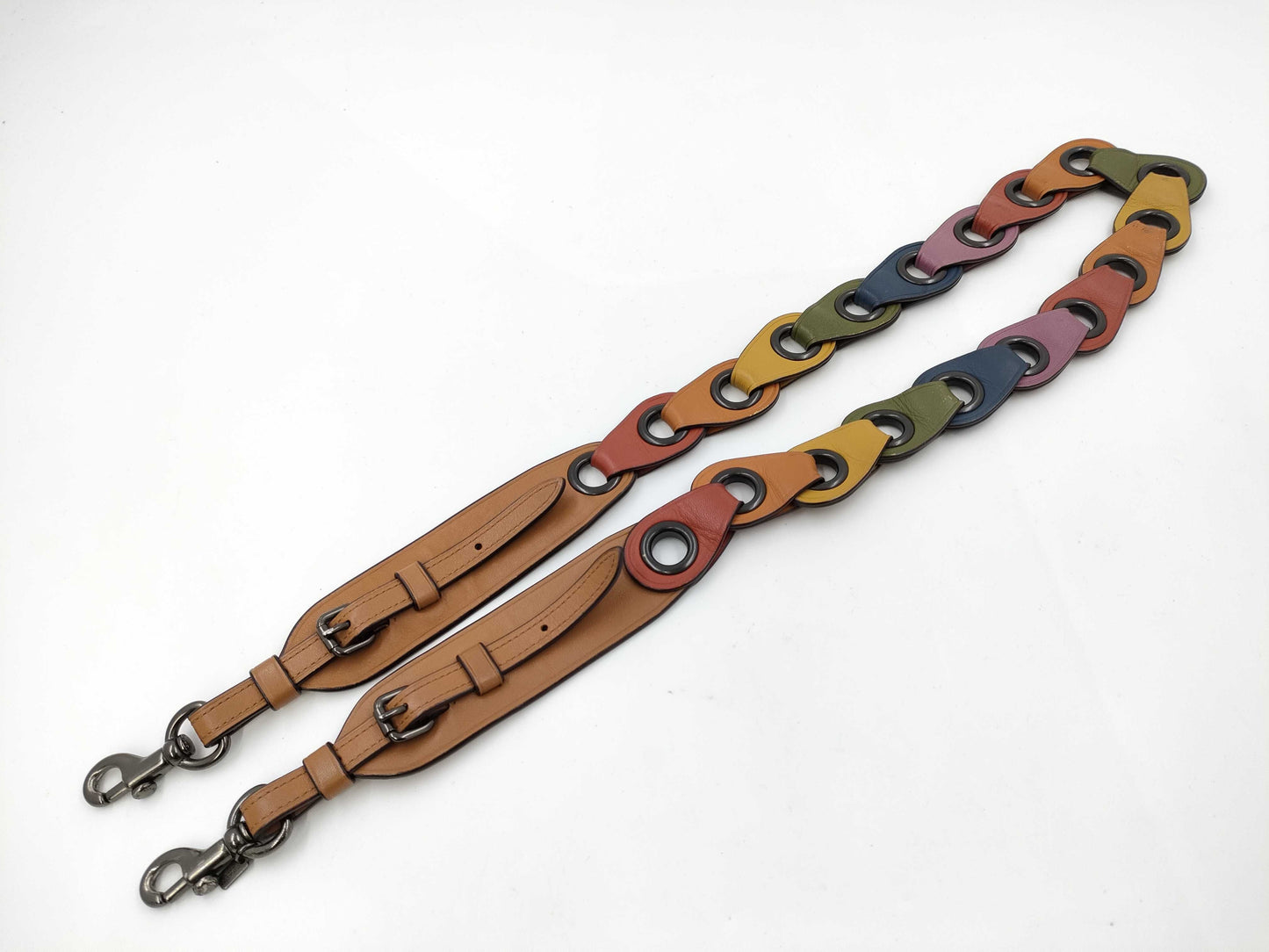 4 Salvatore Ferragamo belts: Gancini, Louis Vuitton, Burberry, and Coach.