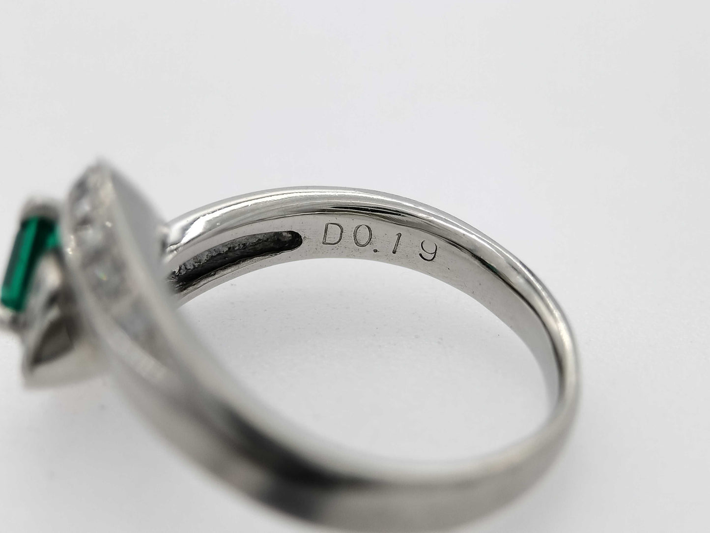 E0.38ct D0.19ct PT900 6.4g Ring