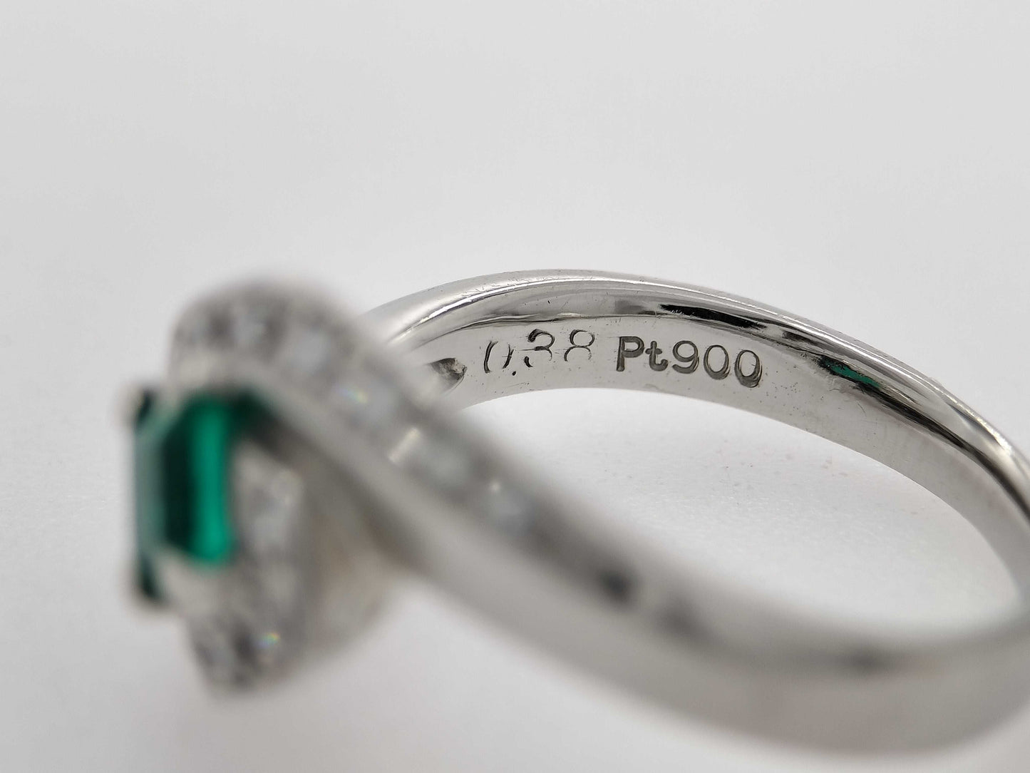 E0.38ct D0.19ct PT900 6.4g Ring