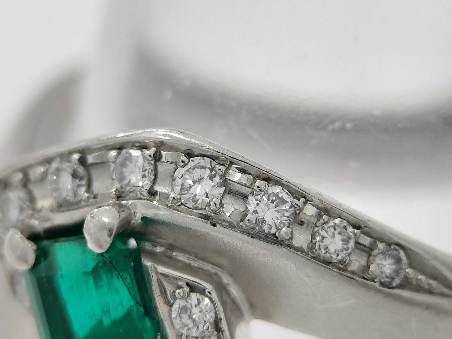 E0.38ct D0.19ct PT900 6.4g Ring