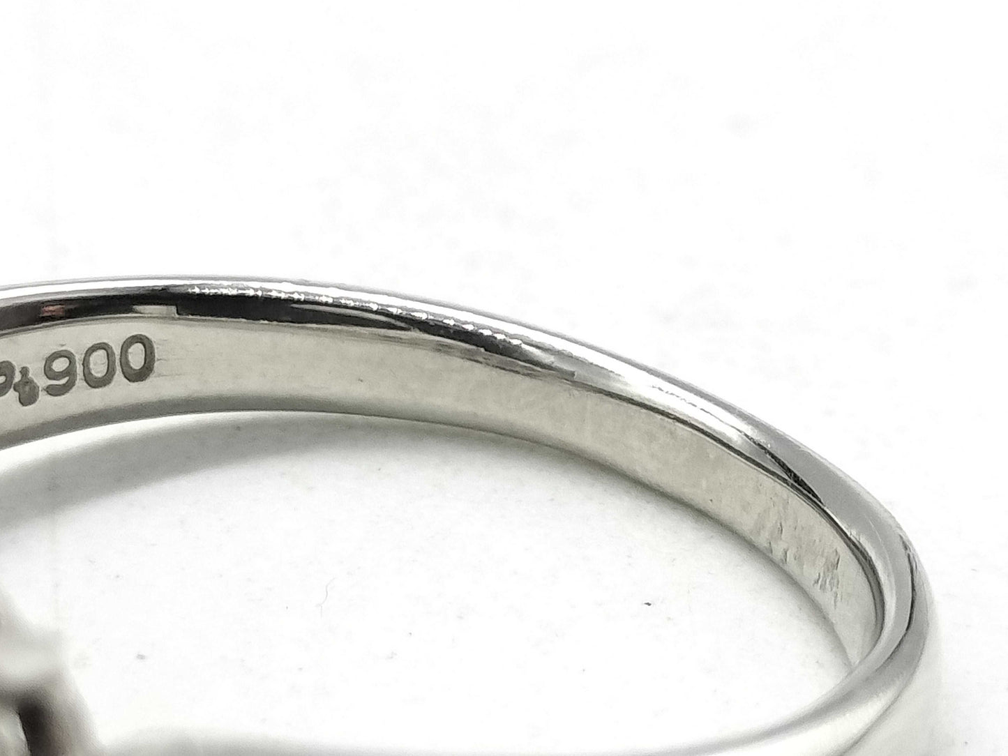 Black South Sea Pearl Ring, Diameter approx. 11.0mm, Pt900, 7.9g