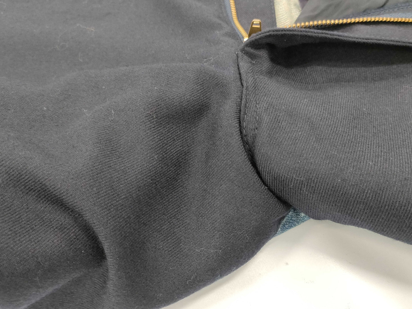 COMME des GARÇONS Junya Wool-trimmed Denim Pants with Leather Pockets AD2019