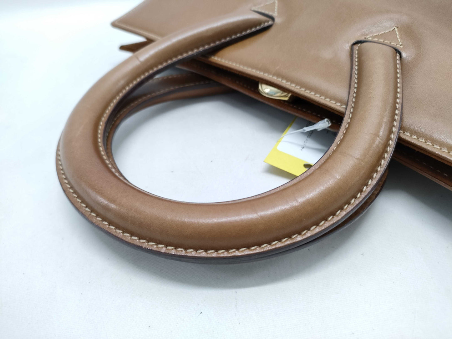 BALLY Full Leather Brown Handbag with Suede Sides