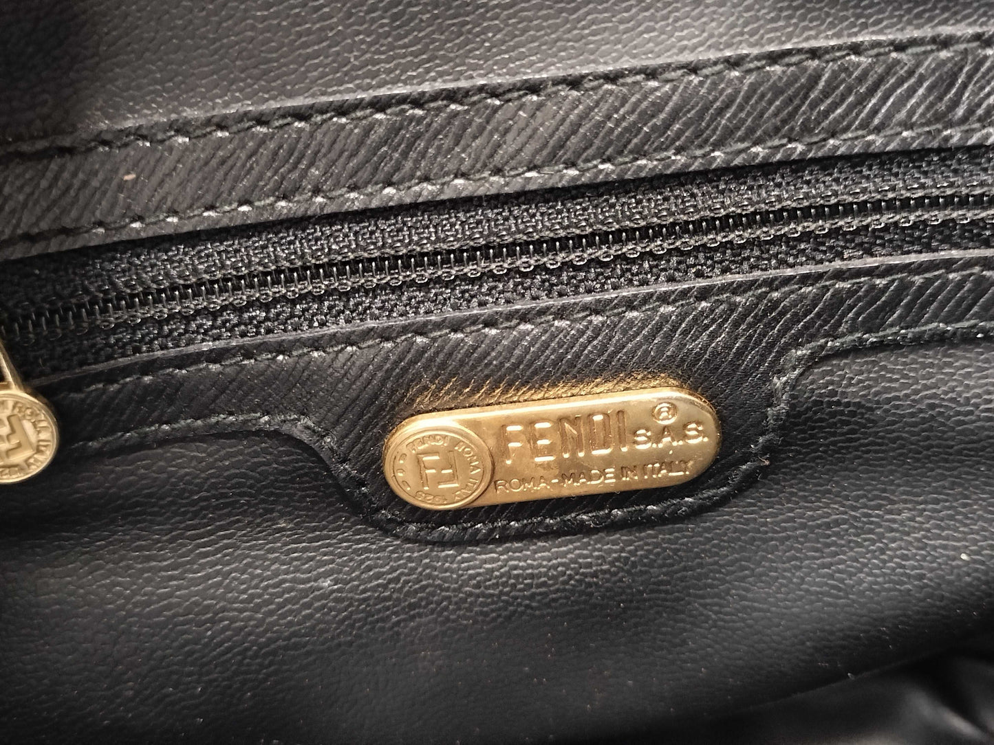 FENDI Pecan Pattern Black/Shoulder Bag