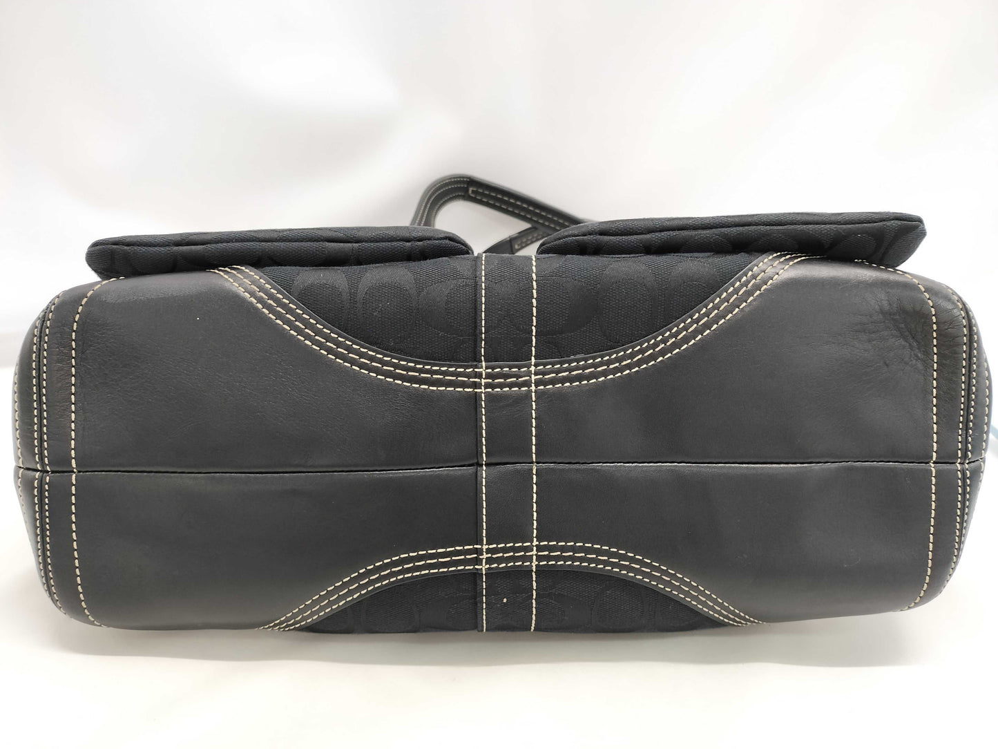 COACH Signature Canvas One-Shoulder Tote Bag