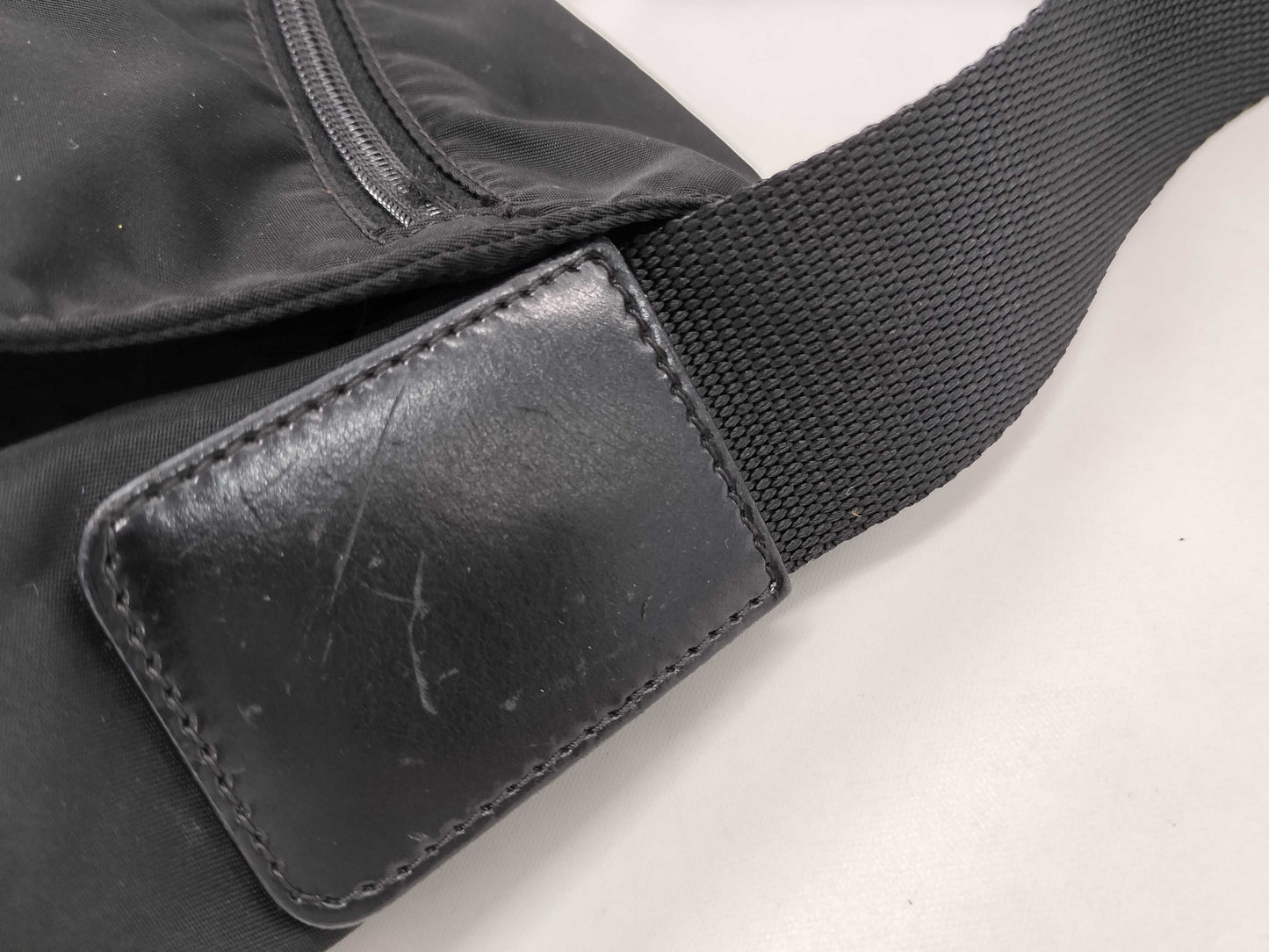 PRADA nylon messenger shoulder bag