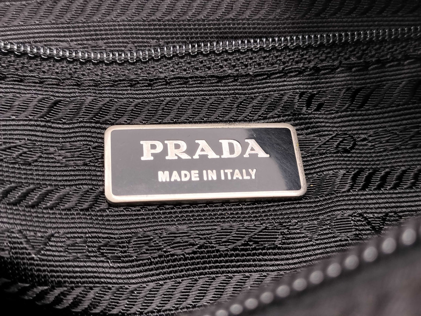 PRADA nylon messenger shoulder bag