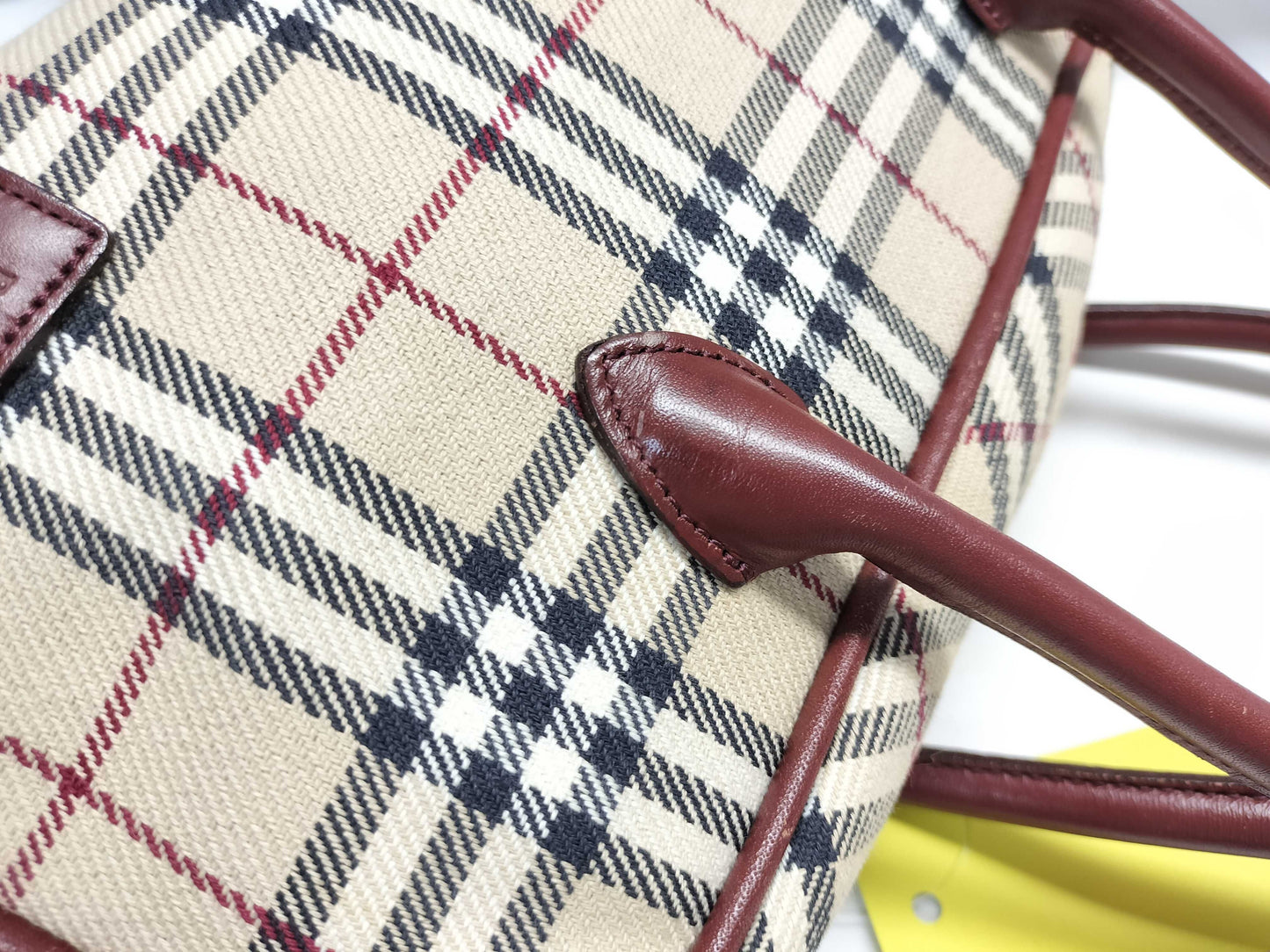 BURBERRY Nova Check Tote Shoulder Bag