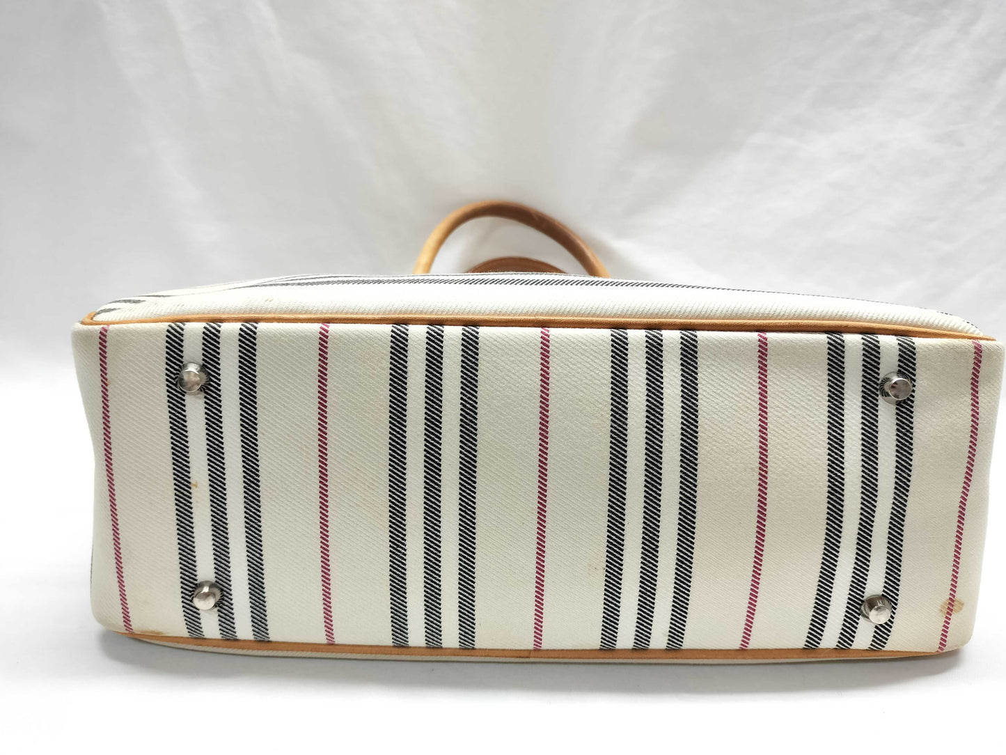 BURBERRY Canvas Nova Check Border Handbag